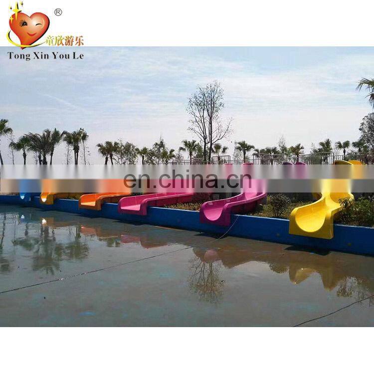 Hot sale Multi-Lane Racing Fiberglass Water Slide for Sale