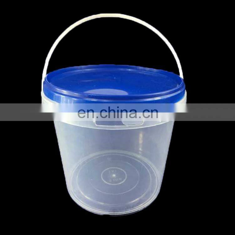 clear plastic pails