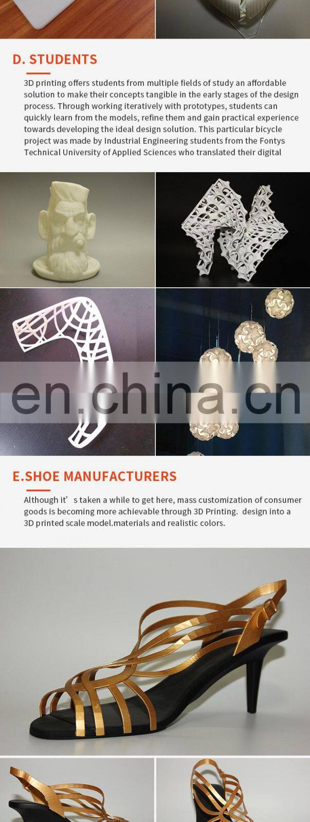 Plastic 3d cad kids toy model printing Rapid Prototype sla rapid prototype