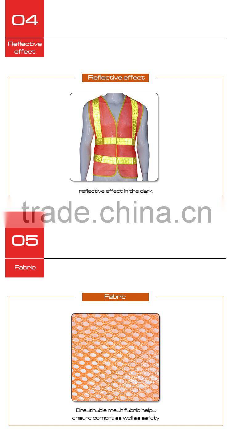 Cheap high visible road safety reflective vest RF001