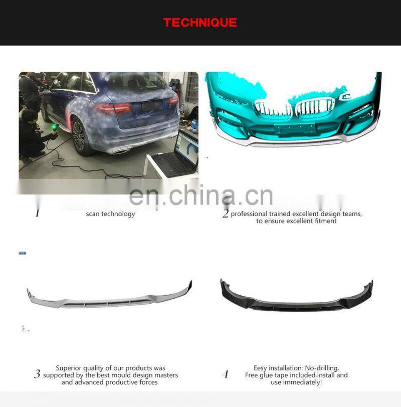 Carbon Fiber Front Bumper Lip for BMW X3 M-TECH M40i Sport Utility 4-Door 2018-2020