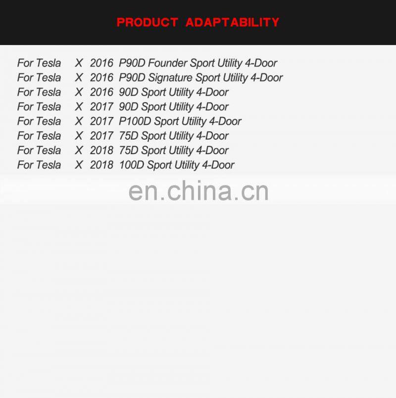 Carbon Fiber Auto Front Bumper Lip for Tesla Model X 75D 90D P90D 100D P100D 16-18