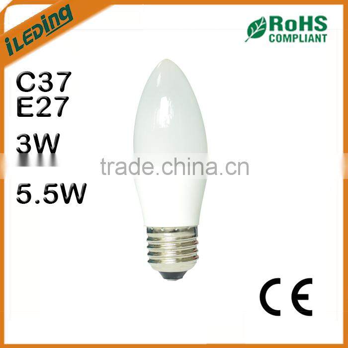 200-240V E27 3W 4W 5.5W Candle LED C37
