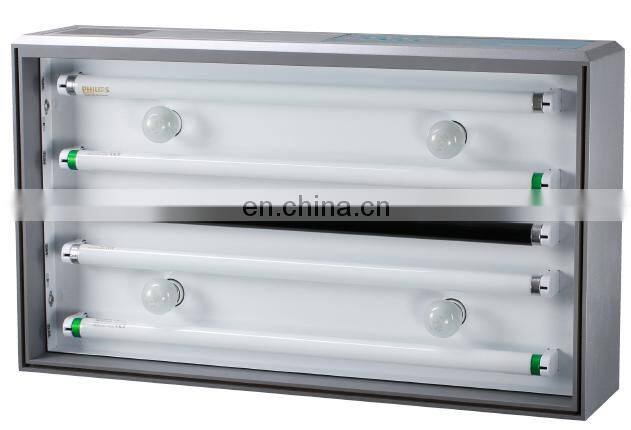 4 light sources D65, TL84, UV, F/A D65 light booth color assessment cabinet