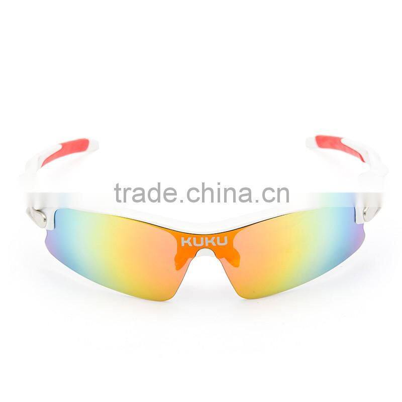 Fashion flexible high quality pc material TR polarized riding sport interchangeable sunglasses