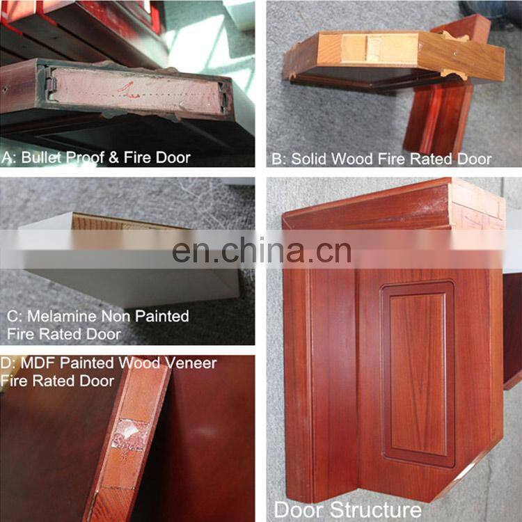 Glass fireproof soundproof door emergency exit wooden fireproof door