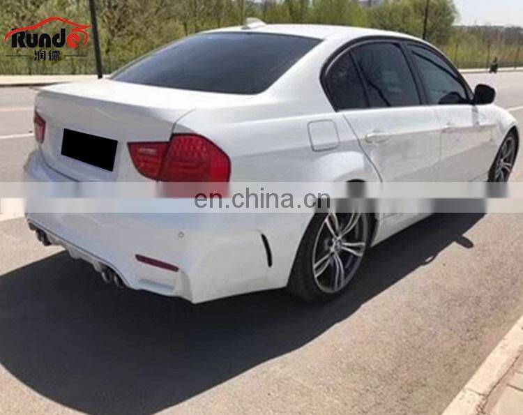 Runde Higt Grade Quality Fender Car Front Rear Bumper Side Skirts For BMW 2005-2011 E90 Upgrade M4 Style Body Kit