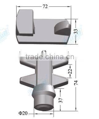 02132 Container spare parts Security Locking Cam and Keeper casting lock cam keeper