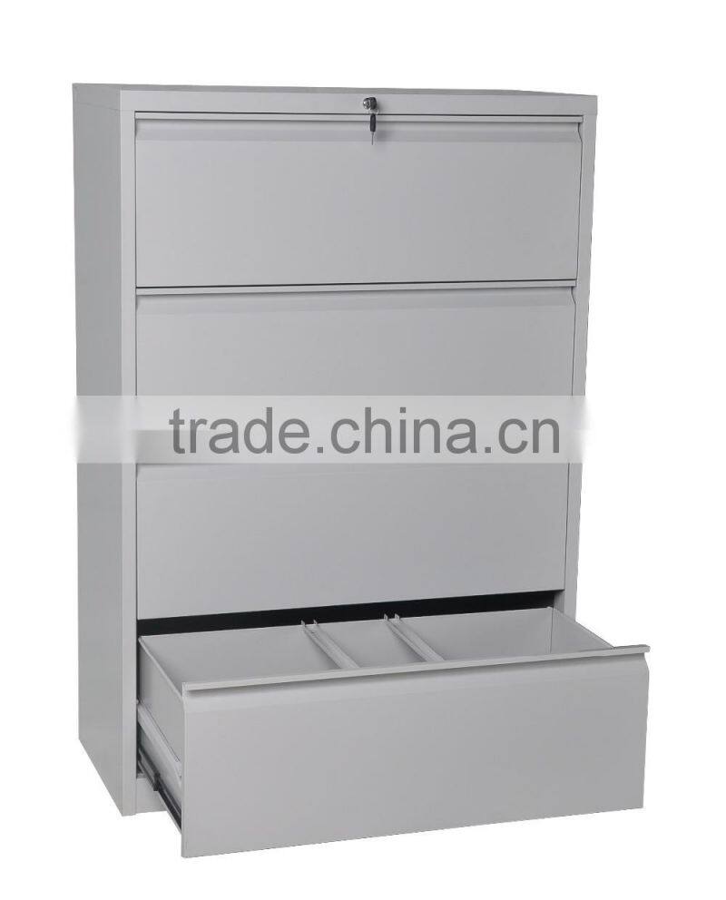 Hight quality factory 4 drawer lateal filing cabinet steel stationary cabinet