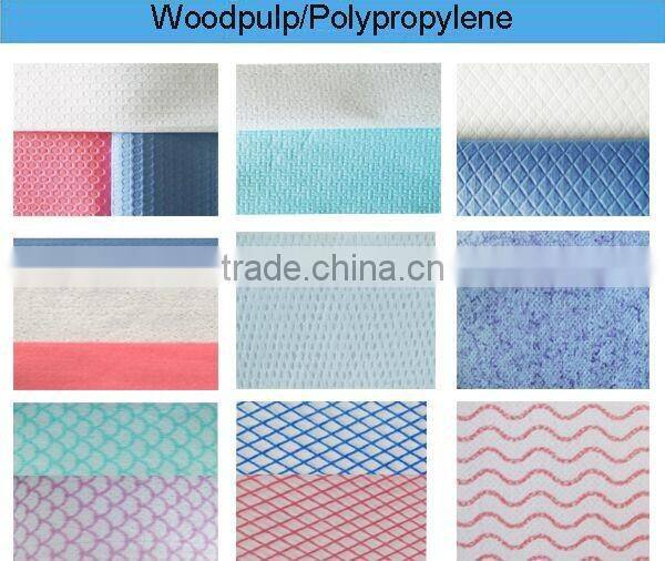 Fish-scale printed Nonwoven Disposable Kitchen Cleaning Wipes