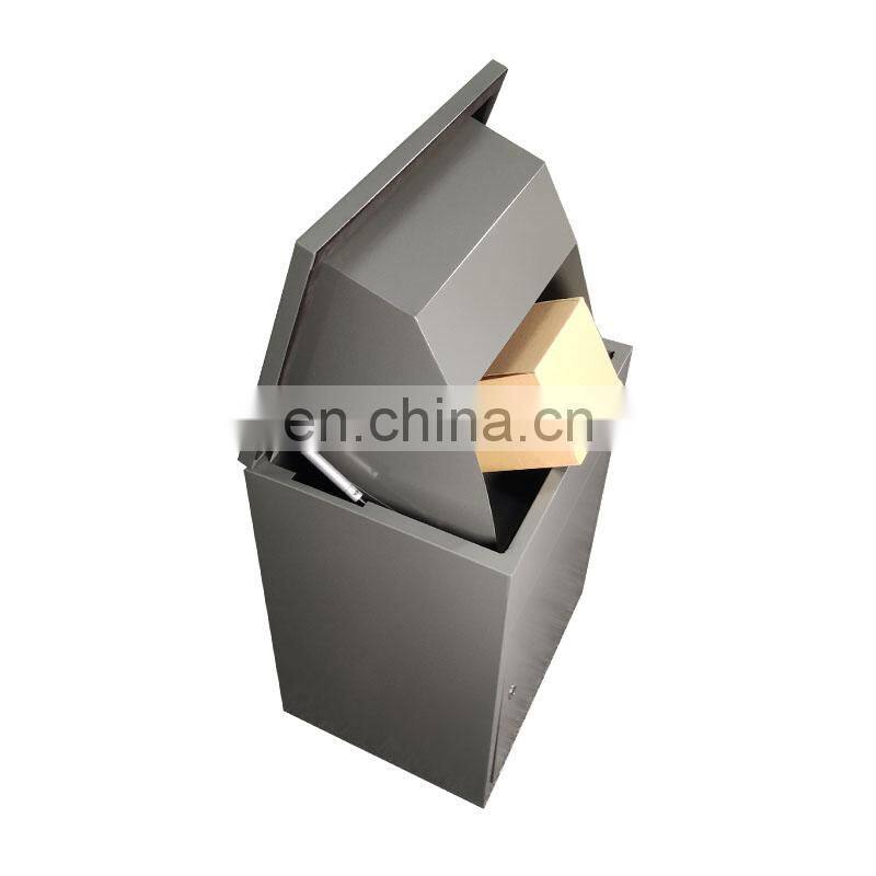 Metal Modern Mailbox Outdoor Garden Standing Mail Post Drop Box