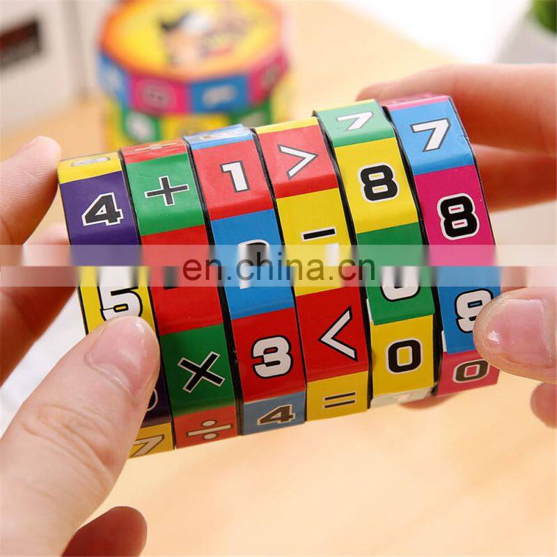 Children Montessori Games Mathematics Numbers Magic Cube Toy Puzzle Game Kids Learning Education Math Toy Fun Calculate Game