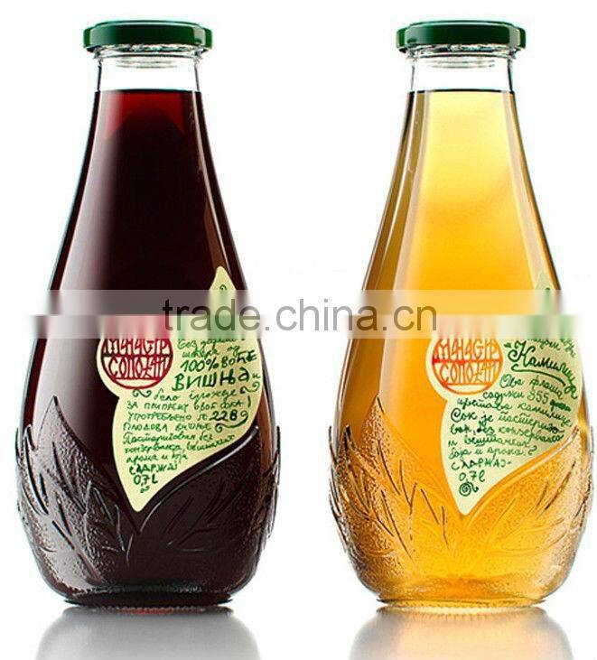 Waterproof and oil bottle label