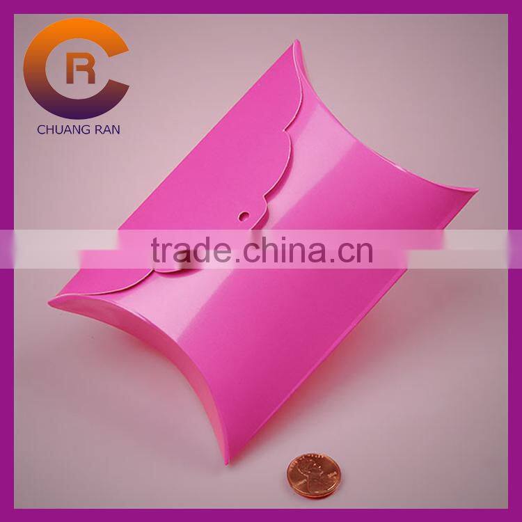 Printed brown paper blank custom kraft pillow box