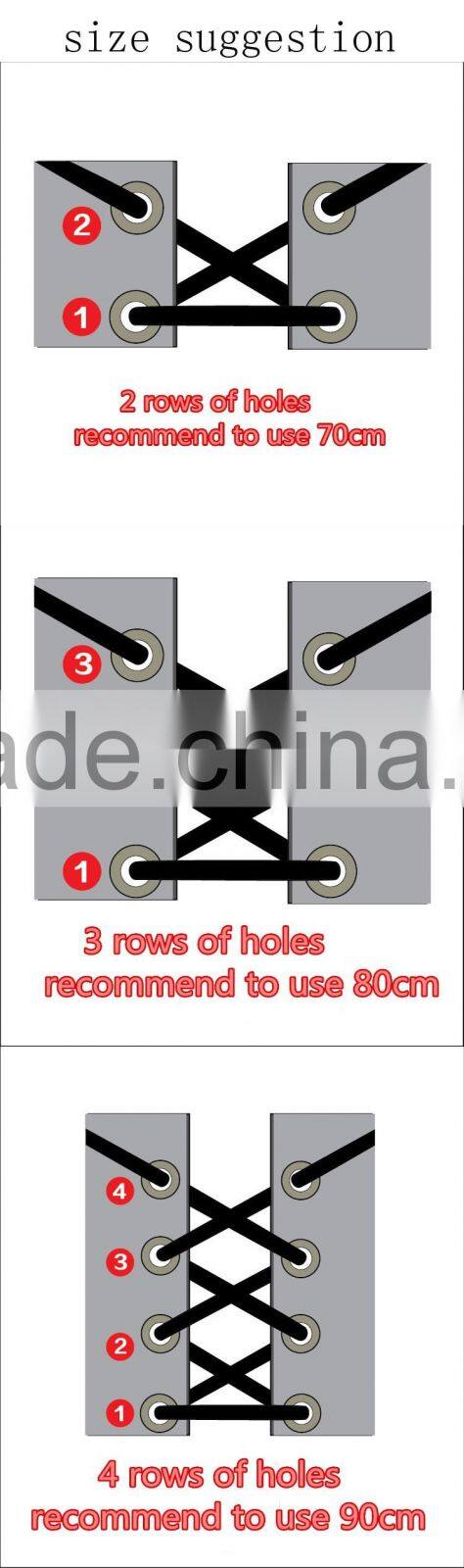 6mm Wide Flat Waxed Shoelaces Cotton