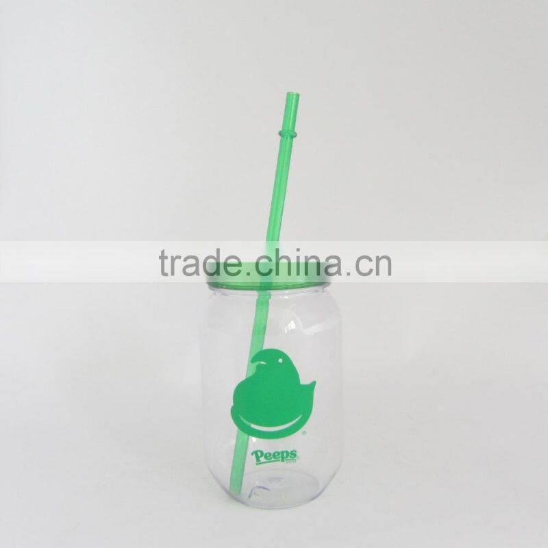 16OZ China made plastic mason jar wholesale