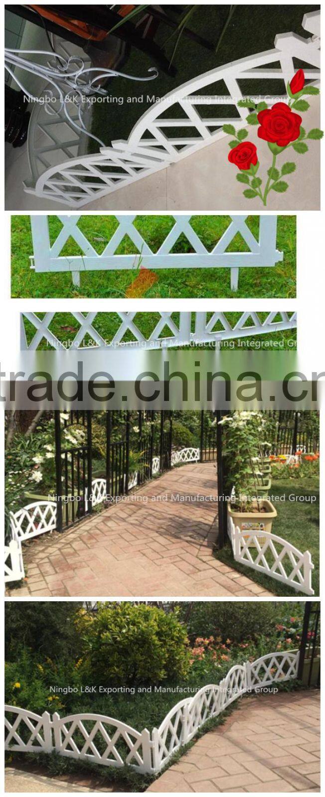 High quality plastic garden fence garden decorative