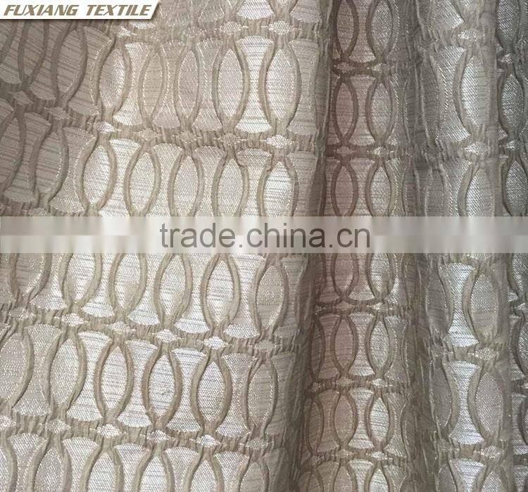 100% Polyester jacquard flower window curtain fabric