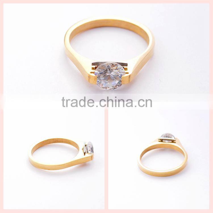 Top latest design 2014 trendy ring zicron rings for women customized