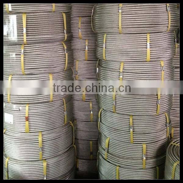 6mm ptfe tube with stainless steel braid(SAE 100R14)