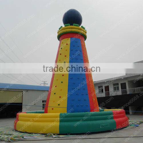adult games cheap inflatable 0.55mm PVC Climbing Wall