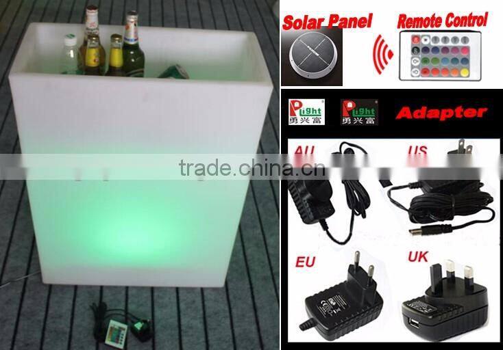 Rechargeable led light Ice bucket with remote control YXF-6070BS
