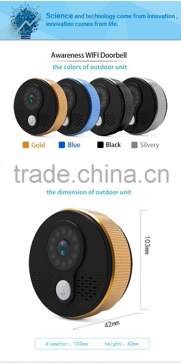 2015 digital wireless video doorbell wifi doorbell camera