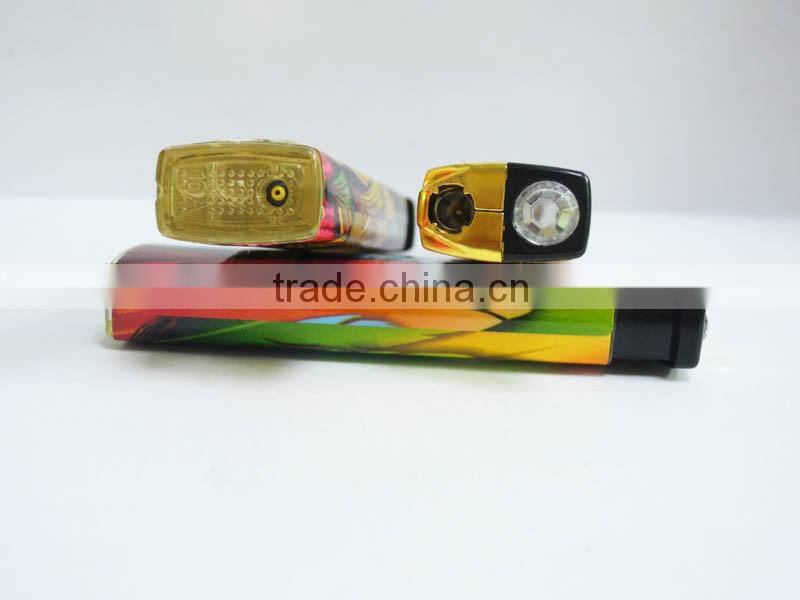 new design novelty plastic wrap paper refillable electronic cigarette lighter