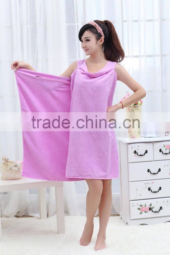 Custom Microfiber Ladies Bath Towel Dress
