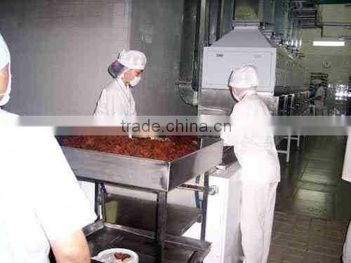 Dried meat floss microwave drying sterilization equipment