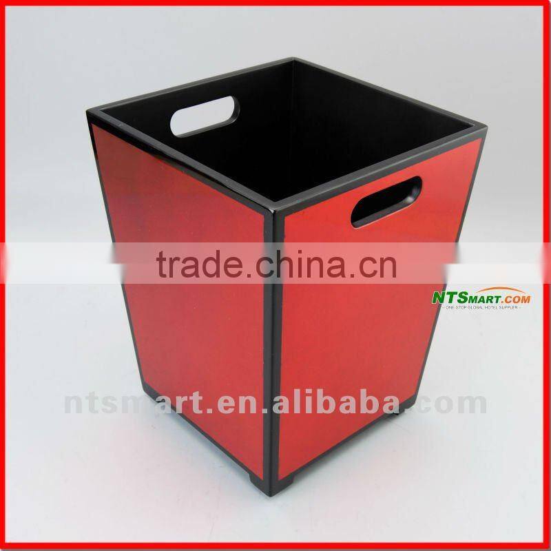 Faux Leather Rubbish Bin
