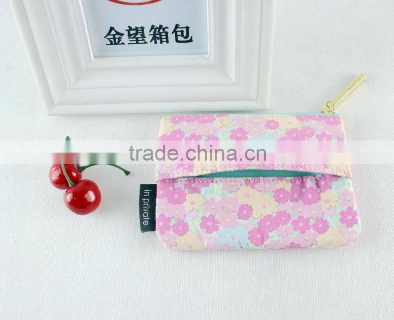 Hot Sale Cute Pink Color Wallet Card Bags
