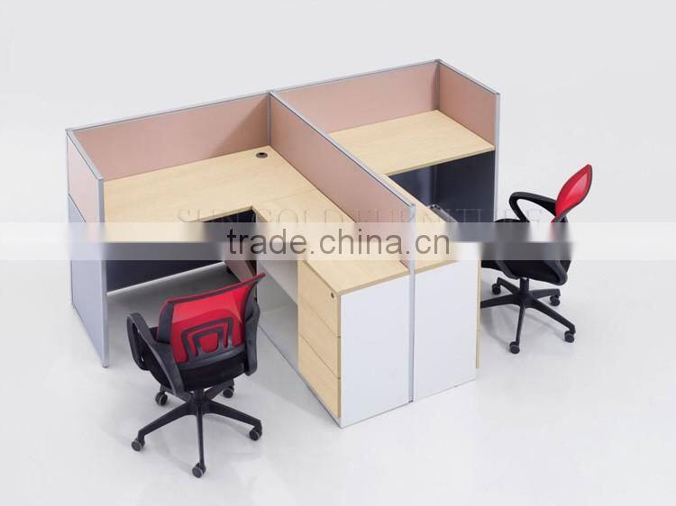 Modern office computer workstation for 2 person desk (SZ-WSB331)