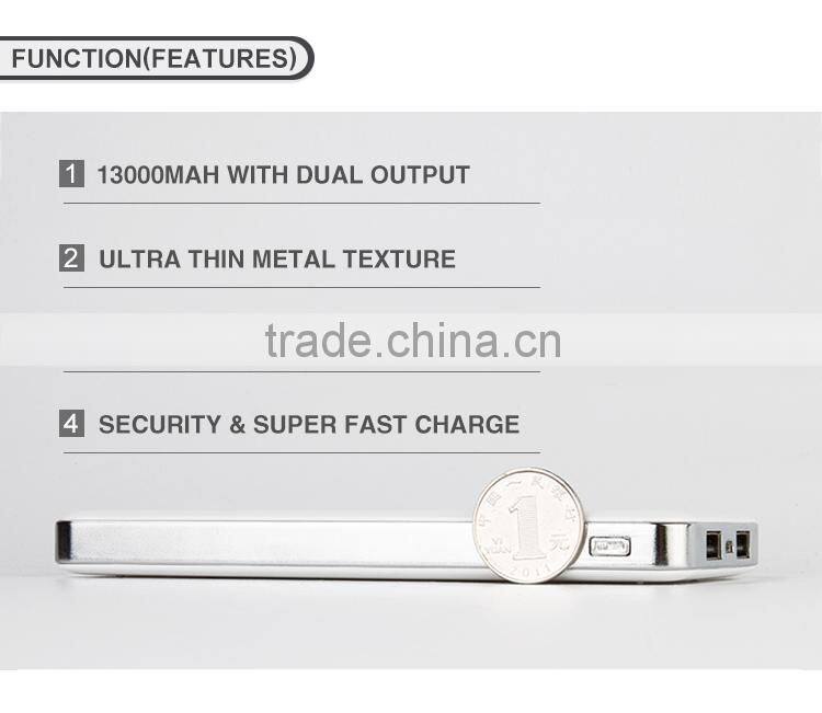 Oem provide best quality 12000mah universa power bank mobile phone charger
