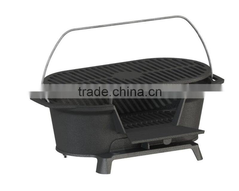 Pre-seasoned Cast Iron Cookware outdoor charcoal BBQ grill