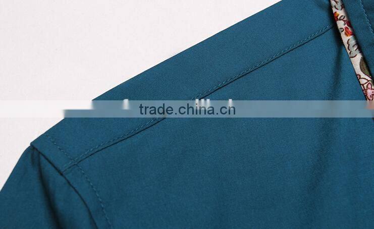 Green Floral Border Business Custom Shirt