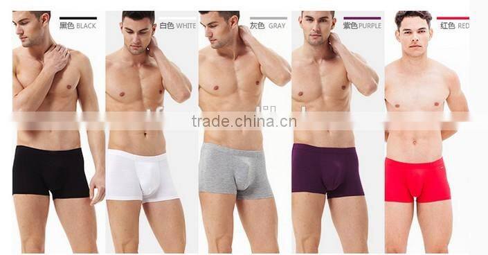 European 2015 Bamboo Fabric Men Underwear Soft Comfortable Unique Bamboo Fabric Boxers