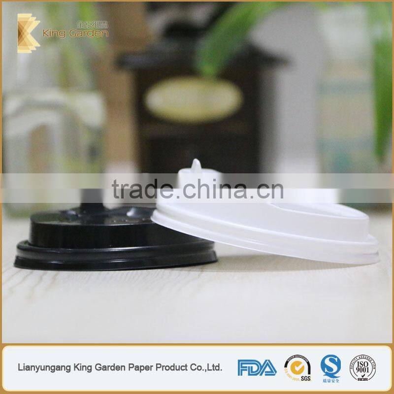 12oz paper cup lid black and white