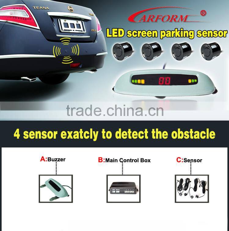 China factory wholesale stick on parking sensor with high quality waterproof sensor and buzzer switch