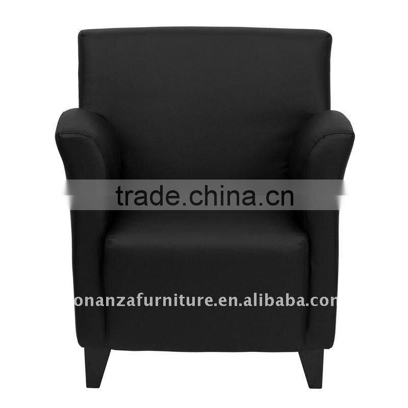modern leather armchair