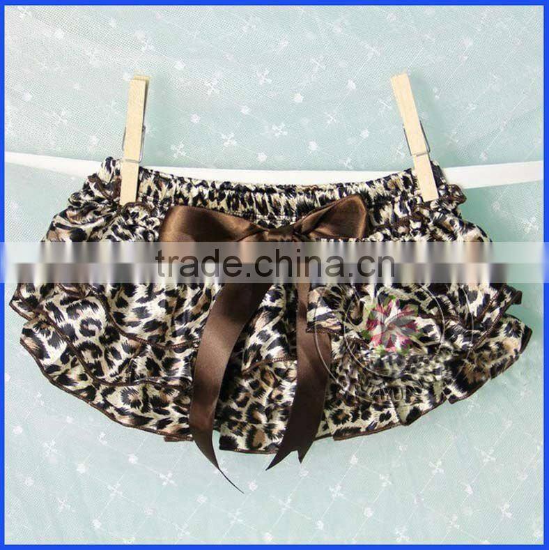 Satin ruffle diaper cover