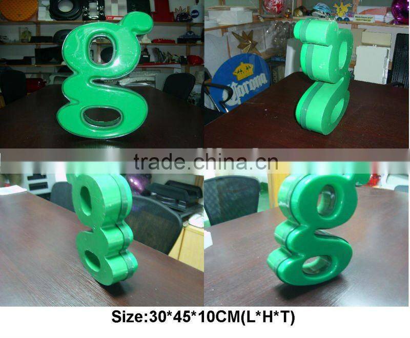 Vacuum thermoforming acrylic taxi top advertising display