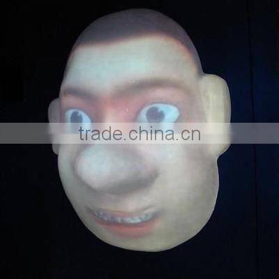 Good quality soft white plastic mask of vacuum thermoforming