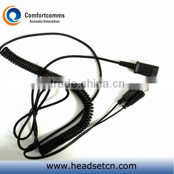 Noise cancelling dual 3.5mm jack call center headset for computer