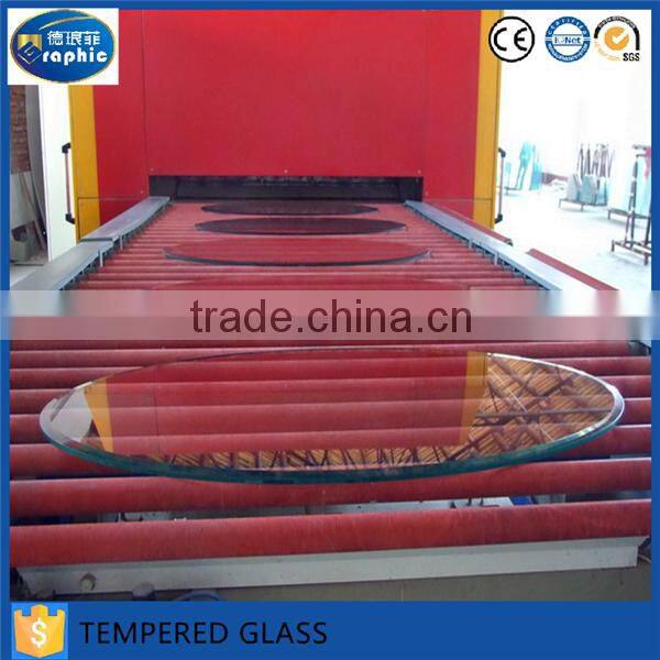 8mm thick chemical resistant tempered glass plate on sale