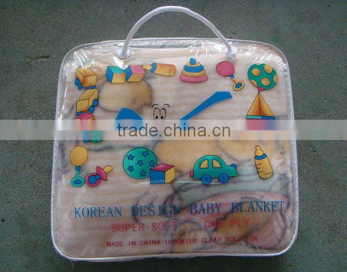 100%Polyester Raschel Blanket