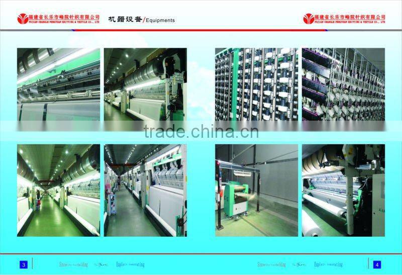 100% 20D nylon semidull square net warp knitted grey fabric