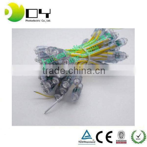 CE ROHS Approved IP66 50000H Lifespan 9mm Single Color LED Pixel String Light