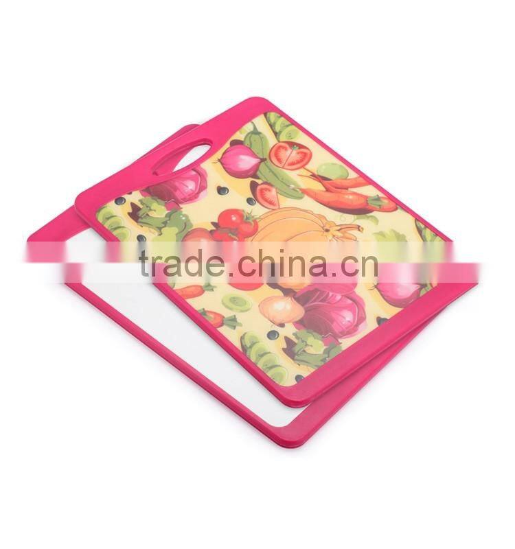 Professional vegetable chopping board set with deco