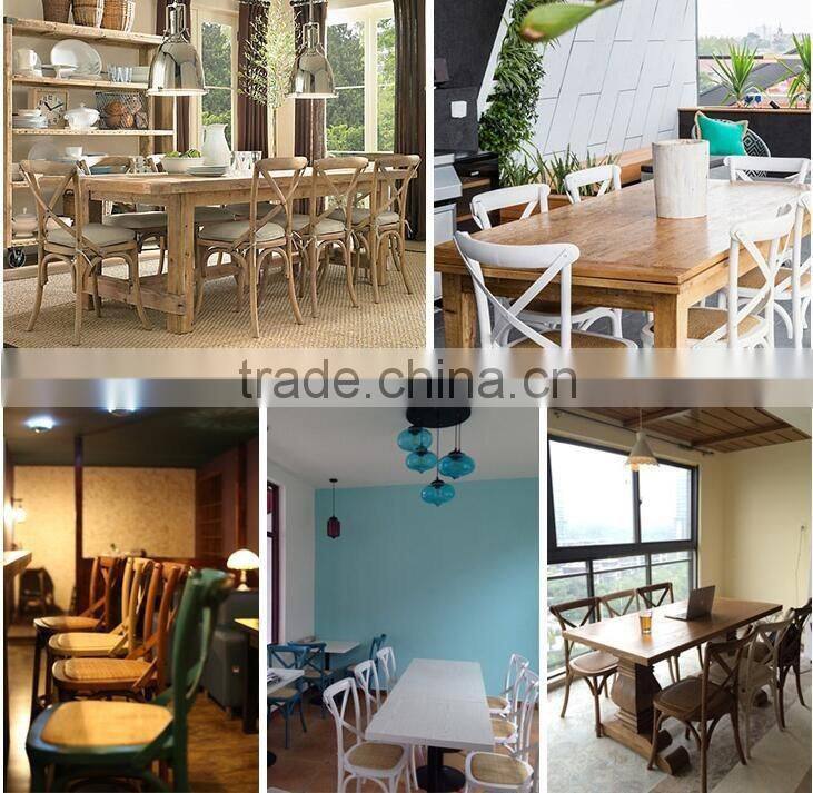 rent event wood cross back chair with cover